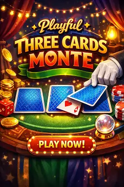 Playful Three Cards Monte